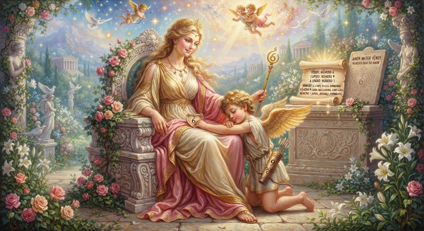 Cupido e o Amor da Mãe Vênus e a Numerologia